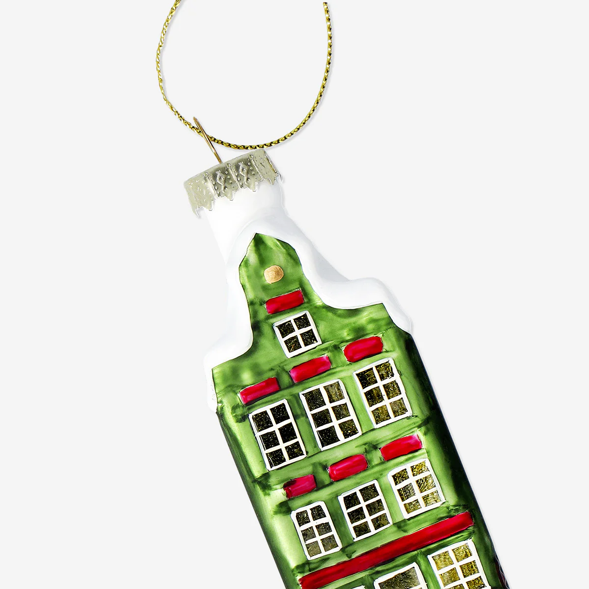 Christmas bauble - Green house - Image 3