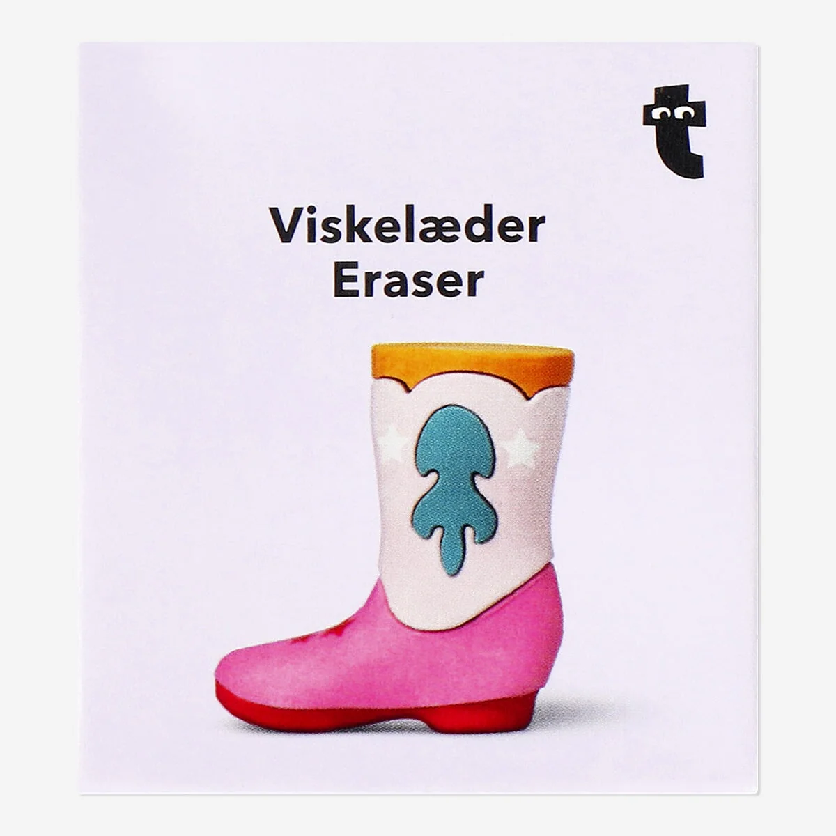 Cowboy boot shaped eraser - Image 3