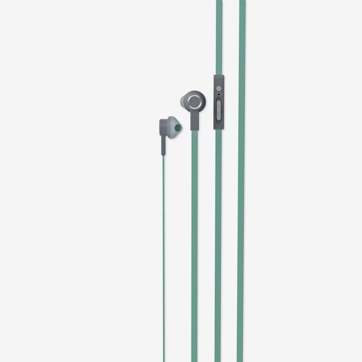 Green Earphones with Jack and Microphone - Image 3