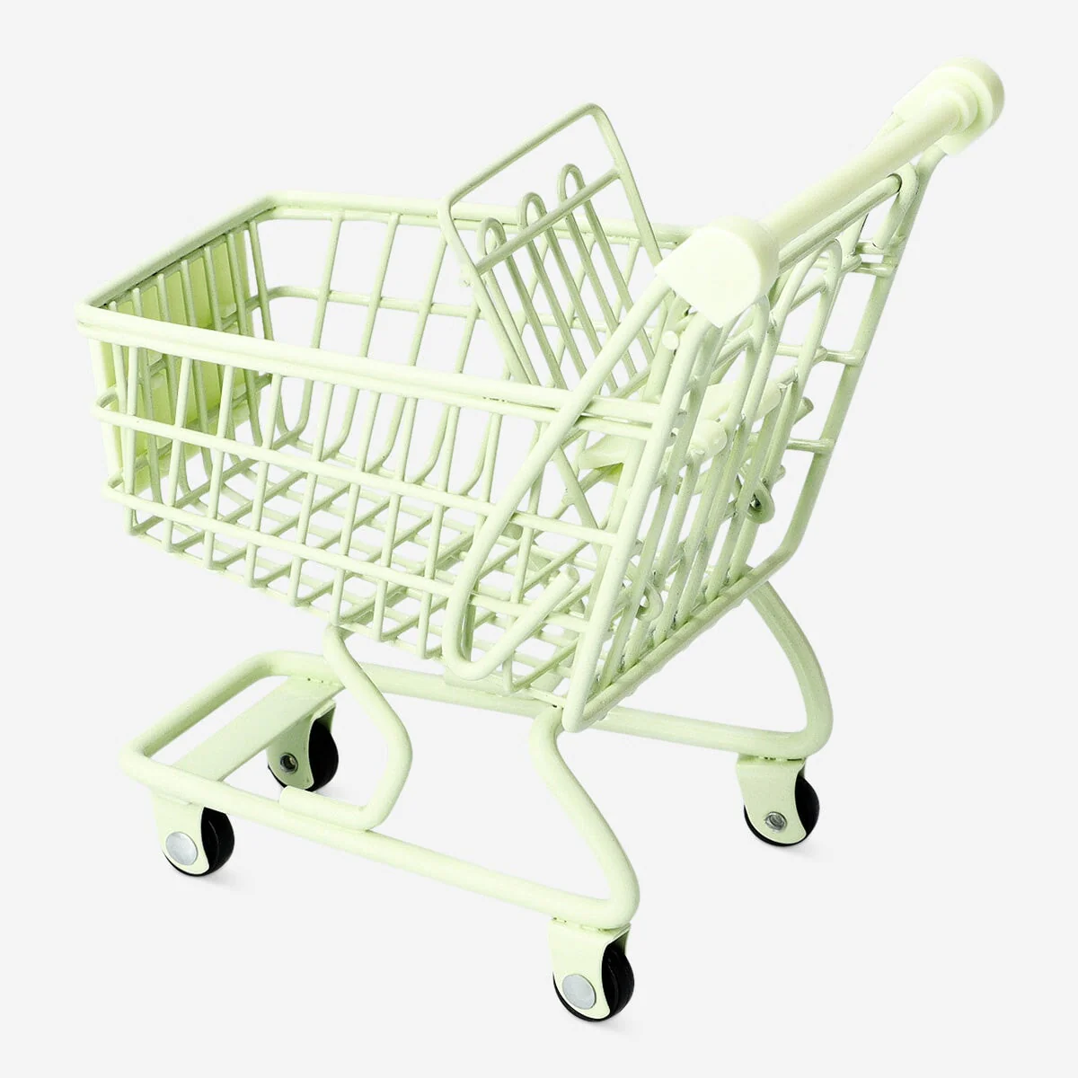 Mini green shopping cart - Image 3