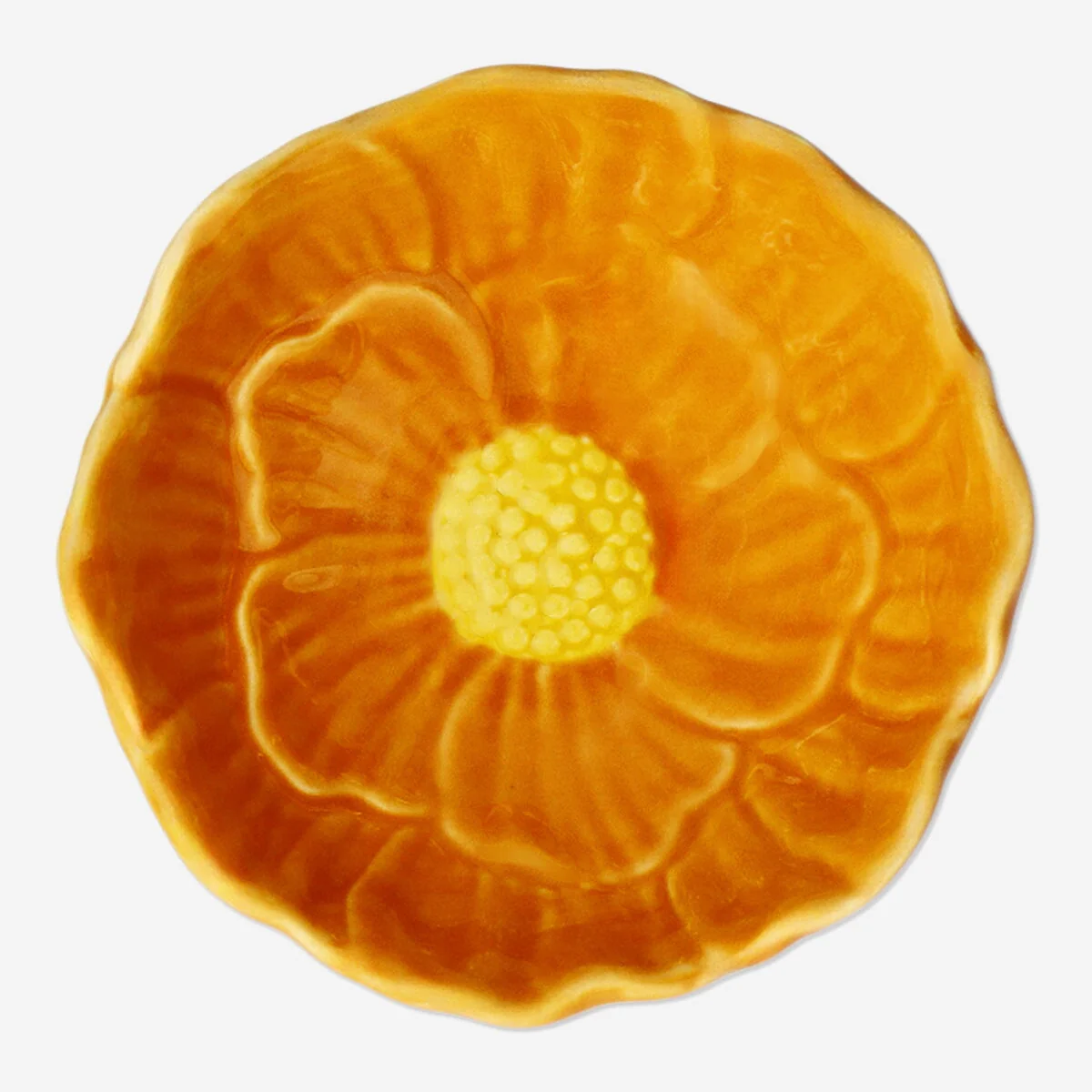 Orange flower bowl - Small - Image 3