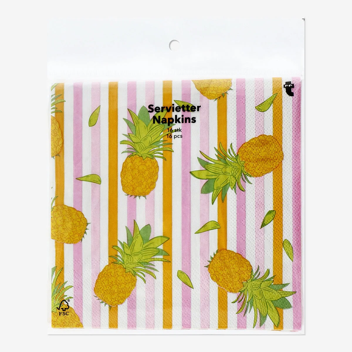 Pineapple napkins - 16 pcs - Image 3